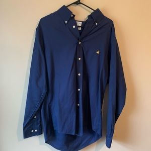 Men’s brooks brothers button down shirt large navy